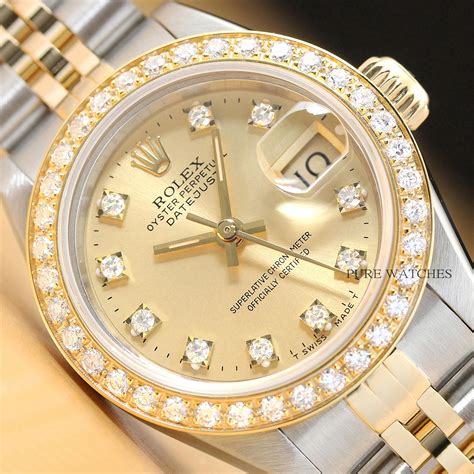 rolex factory diamond dial ladies